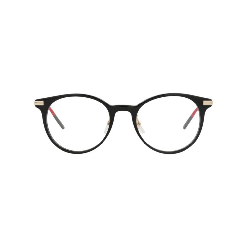 Gucci Round-Frame Acetate Optical Frames Black Womens